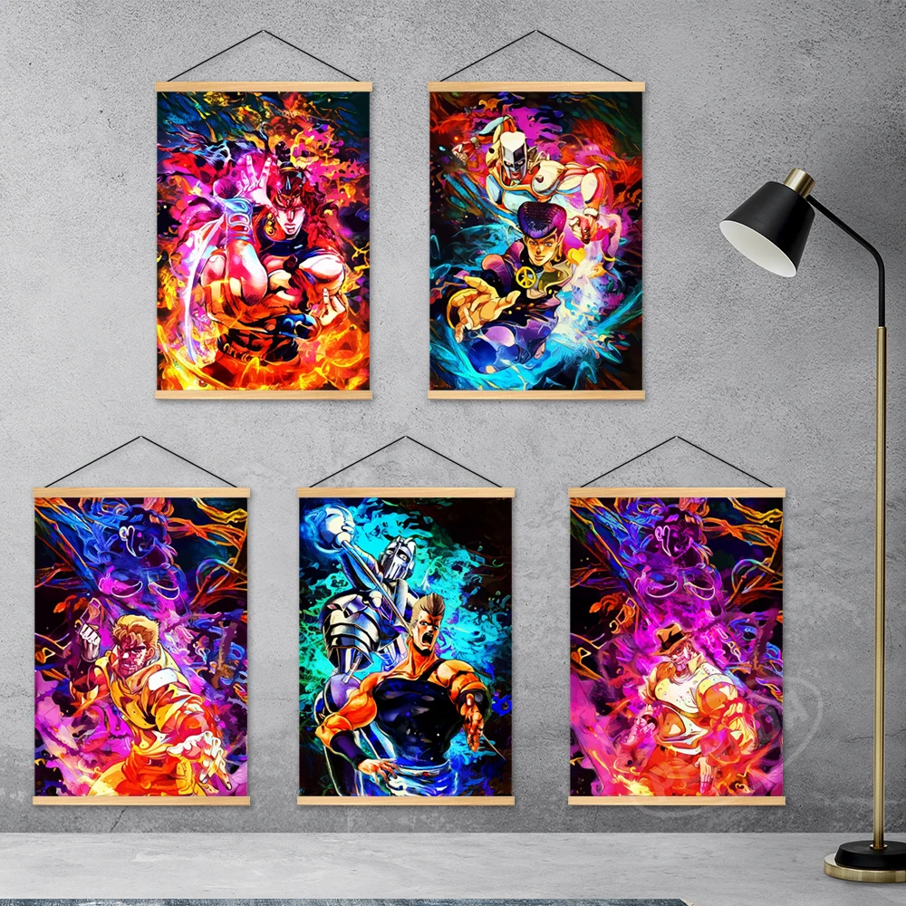 

Картина на холсте из аниме «Невероятные приключения»