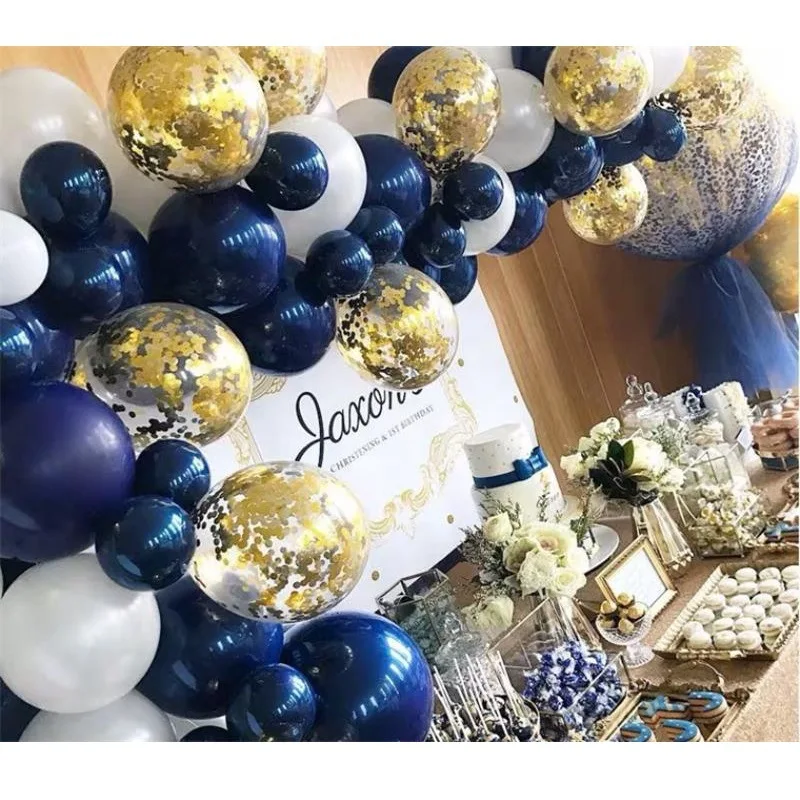 

61pcs/set Night Blue Ink Blue Latex Balloon Chain Arch Garland Kit Space Party Decorations Baby Shower Birthday Party Supplies