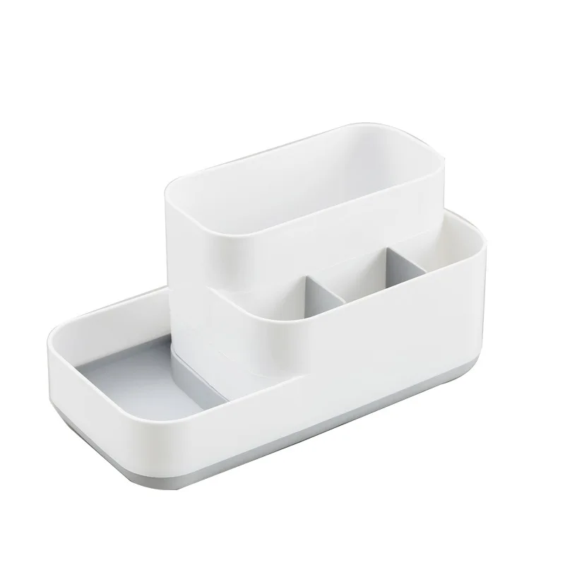 

2PCS Simple New Product Creative Storage Box Plastic Detachable Grid Finishing Cosmetic Desktop Rack Storage Box
