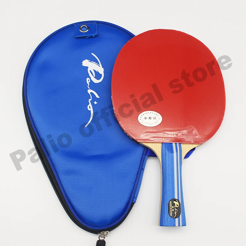 Wholesale Palio official two stars finished racket pimples in for both rubber fast attack with loop ping pong game racquet game