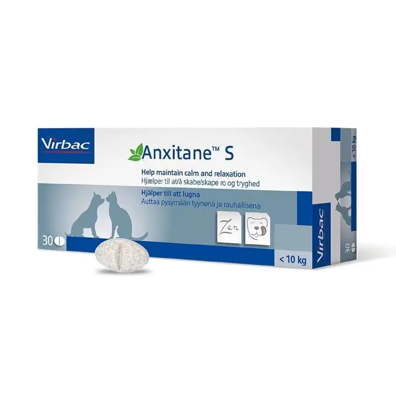 

Virbac Anxitane Pet Treats for Dogs and Cats 30 Chewable Tablets for Stress Relief