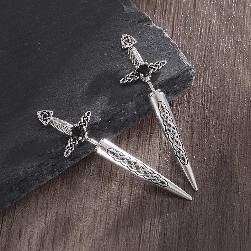 Мужские серьги в стиле ретро рок хип-хоп женские кельтском гипоаллергенные