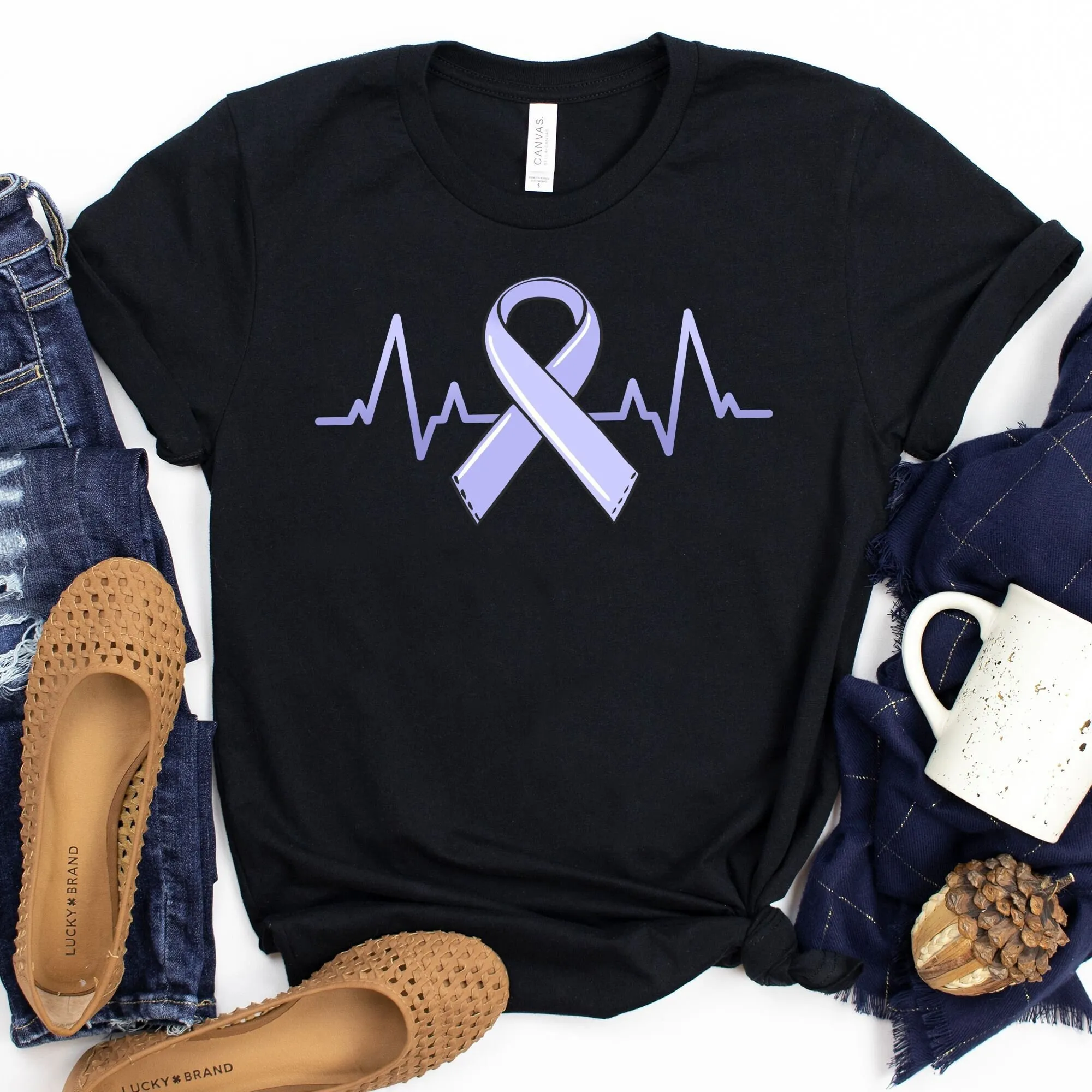 Футболка с сердцебиением рака желудка семейная женская гастрочная футболка