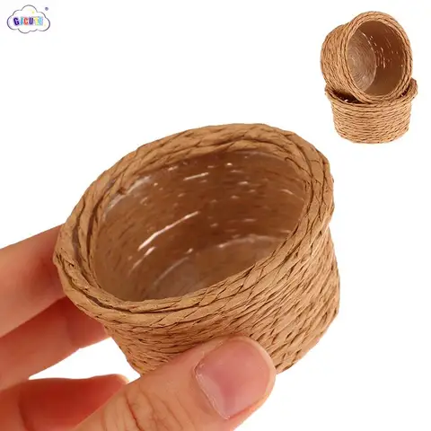 Миниатюрная корзина для хранения GJCUTE 1:12