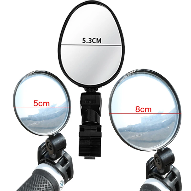 

Зеркало заднего вида Универсальное на руль велосипеда, регулируемое вращающееся зеркало для езды на велосипеде и мотоцикле