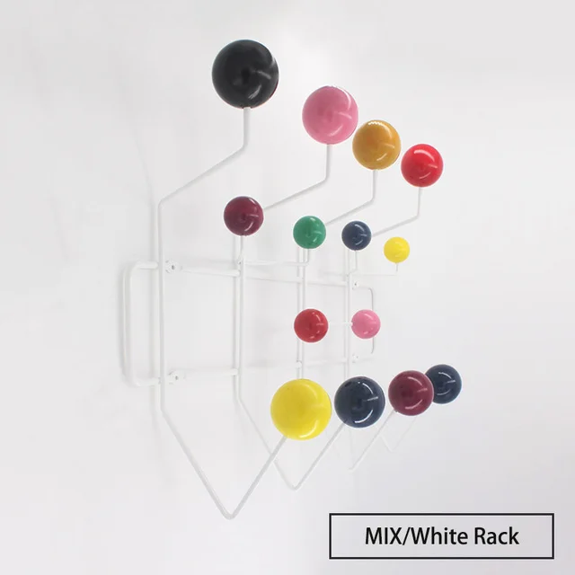 

Iron art Multicolor Hange Furniture Coat hanger Ball Rack Milti-purpose Hook For Wall Ornaments For Kid Gift Metal Bag Decor.