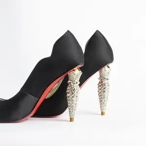 louis vuitton black high heels red bottom