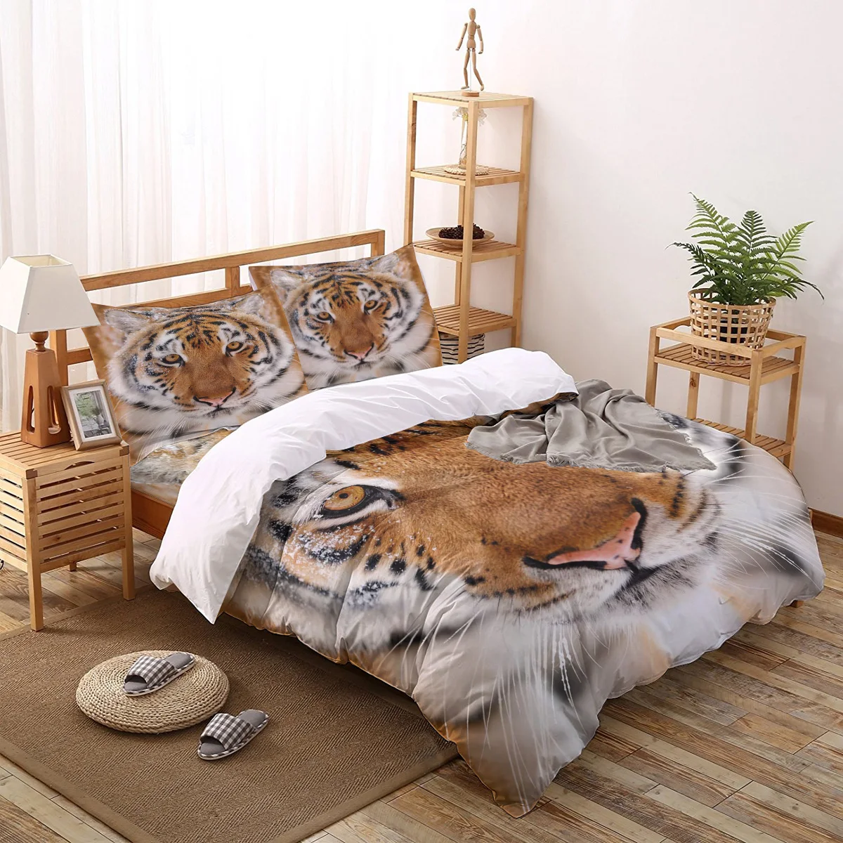 

Tiger Beast Brindle Comforter Bedding Sets Bed Linen Home Textile Bedroom Sheets Duvet Cover