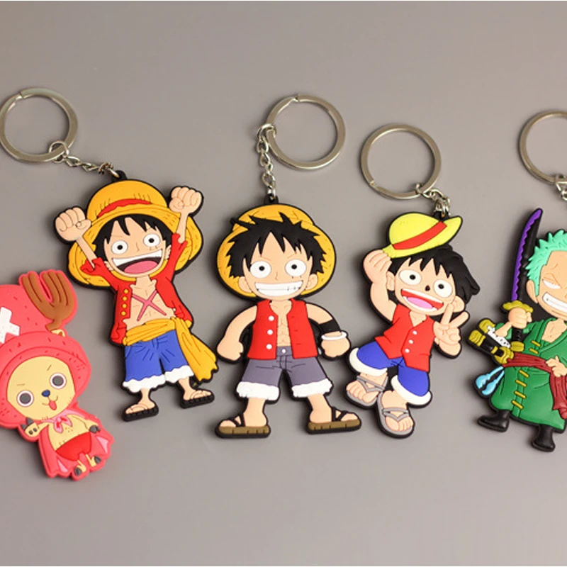 2021 Аниме ONE PIECE брелок игрушка лаффи двухсторонний акриловое кольцо для ключей