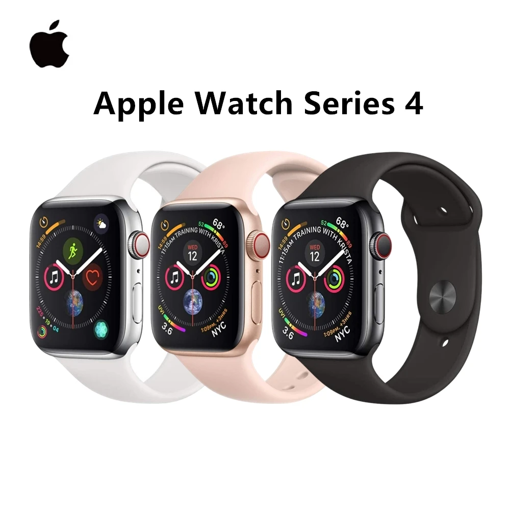 Умные часы Apple Watch Series 4 40 мм/44 мм GPS алюминий со спортивным ремешком