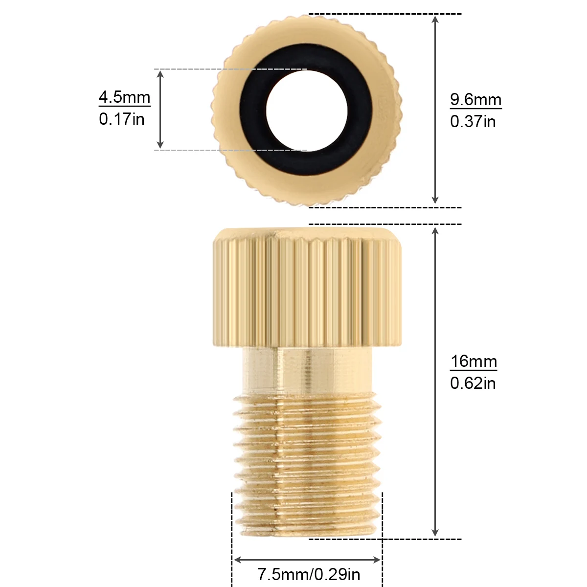 5 шт./компл. адаптер клапана для накачивания шин из чистой меди