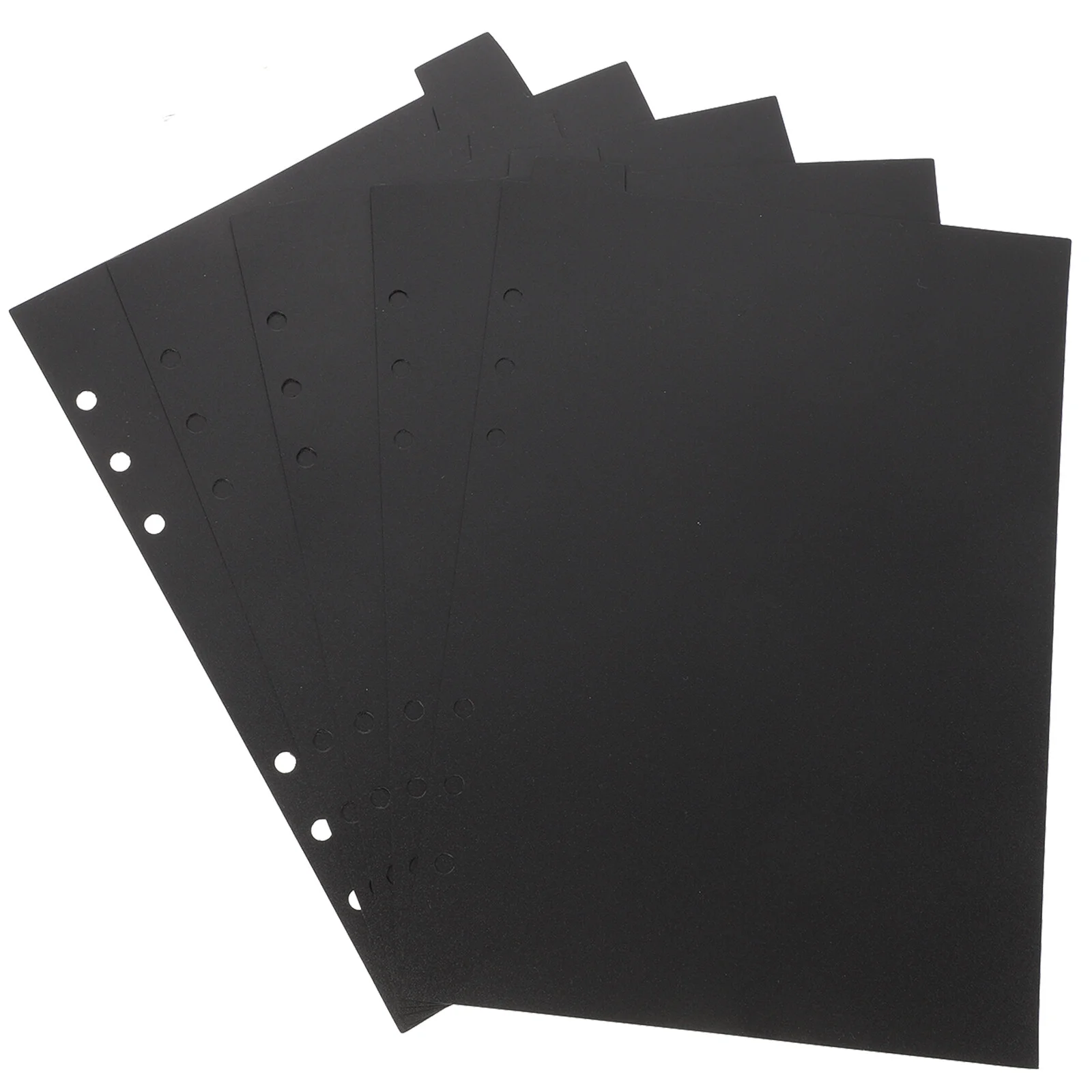 

5pcs Binder Dividers with Top Tabs Paper Sheet Protectors 6-hole Page Dividers(A5)