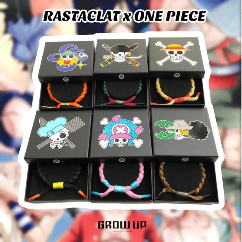 

Anime Peripheral One Piece Luffy Bracelet Chopper Zoro Sanji Ace Nami Robin Usopp Woven Hand Rope Student Bracelet Gift for Kids