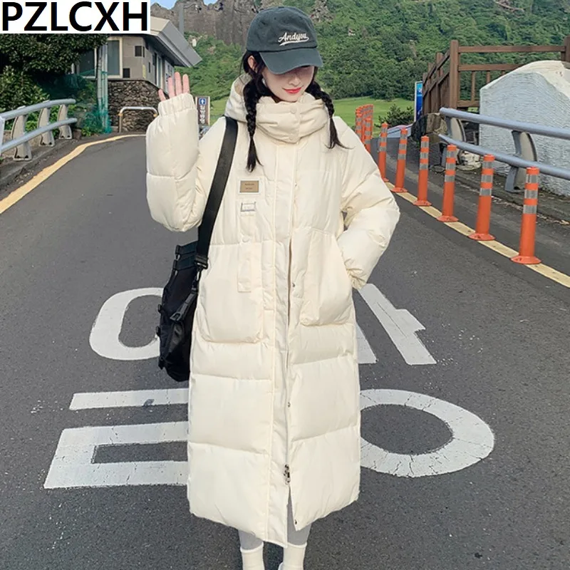 Новинка 2023, женское пуховое пальто из хлопка
