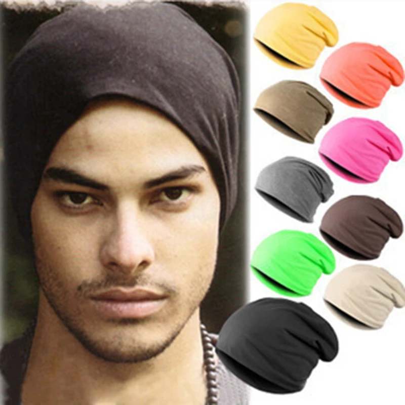 

Spring Beanies For Women Men Unisex Knitted Winter Cap Casual Solid Hip-hop Snap Slouch Skullies Bonnet Hat Gorro 17 Color