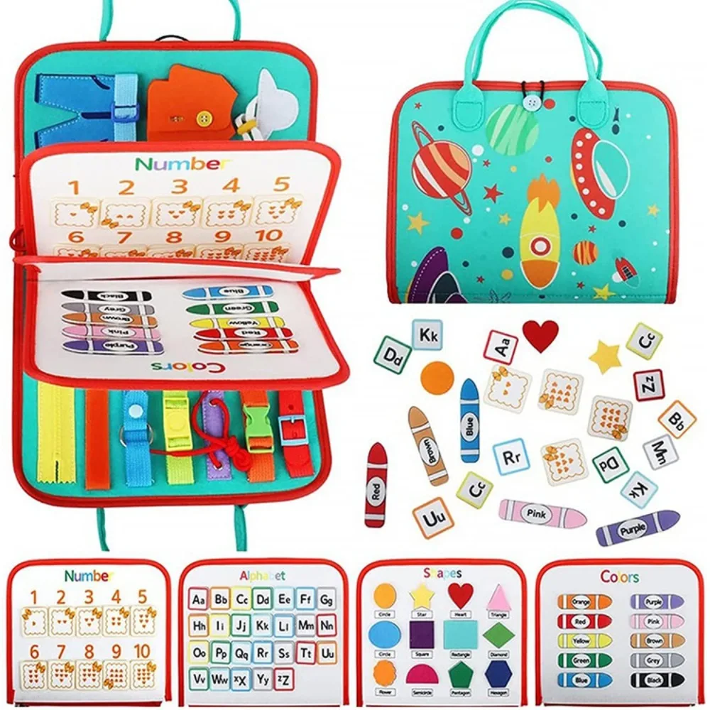 

Детская развивающая игрушка Монтессори на застежке-молнии