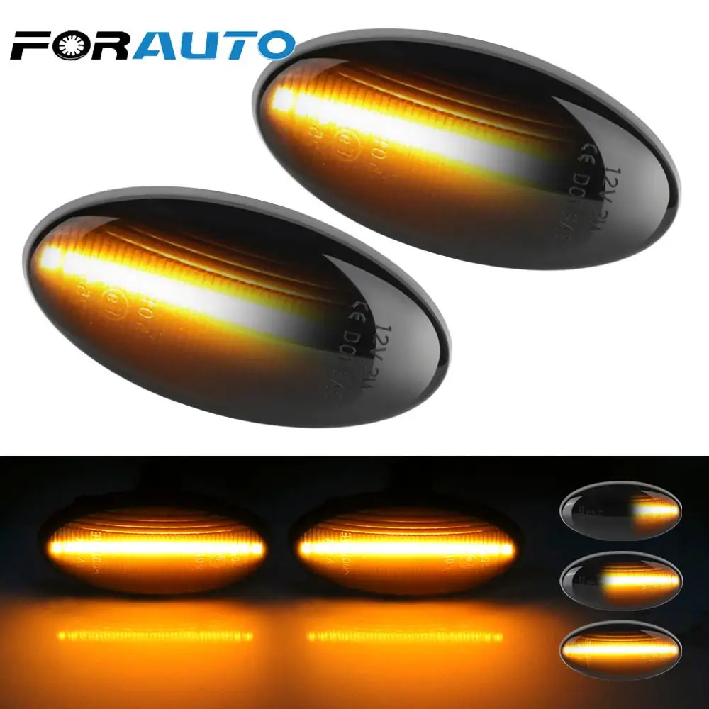 

LED Dynamic Turn Signal Light Flowing Water Side Marker Indicator Light for Subaru Forester Impreza Sequential Blinker Light