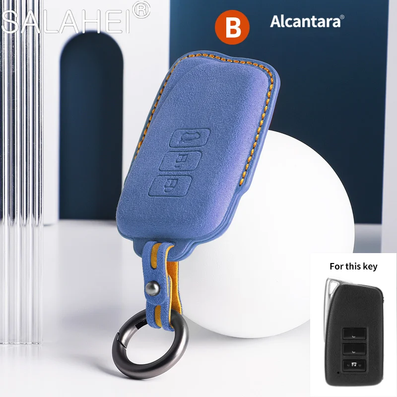 

Alcantara Car Key Case Cover Holder Shell Protection For Lexus NX GS RX IS ES GX LX RC 200 250 350 LS 450H 300H Auto Accessories