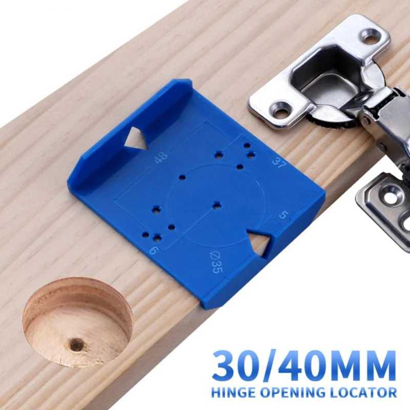 

35mm 40mmABS Hinge Hole Opener Hinge Jig Door Cabinets Concealed Hinge Hole Template Jig Drill Guide Locator Tools for Carpentry