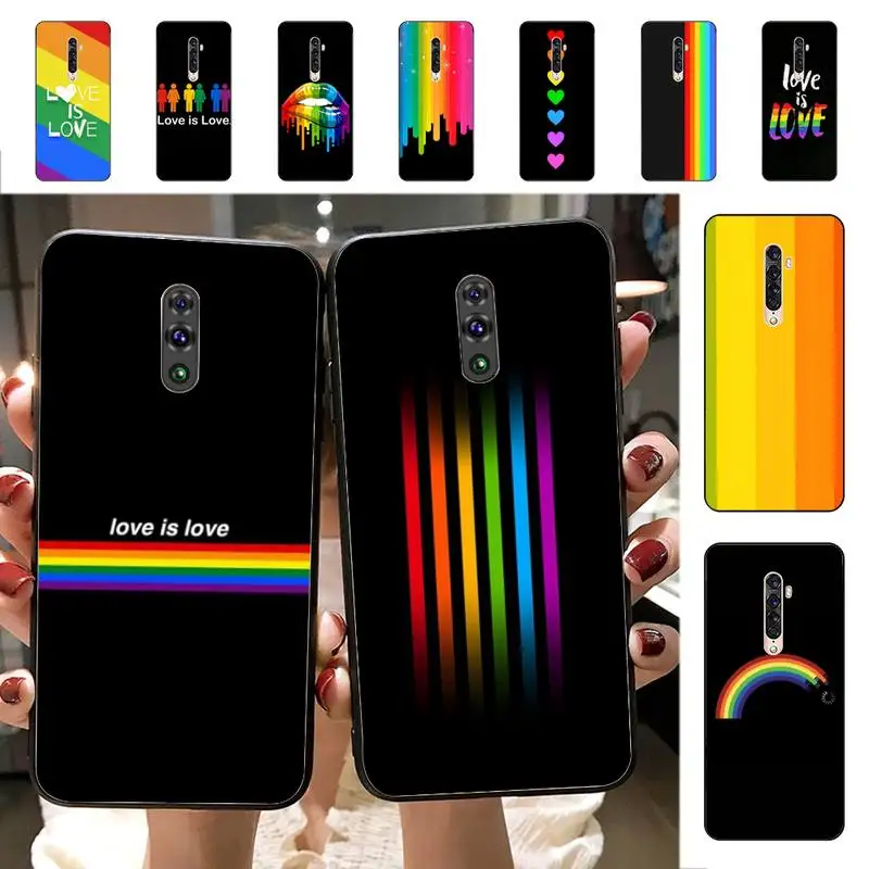 

Rainbow Pride Phone Case for Vivo Y91C Y11 17 19 17 67 81 Oppo A9 2020 Realme c3