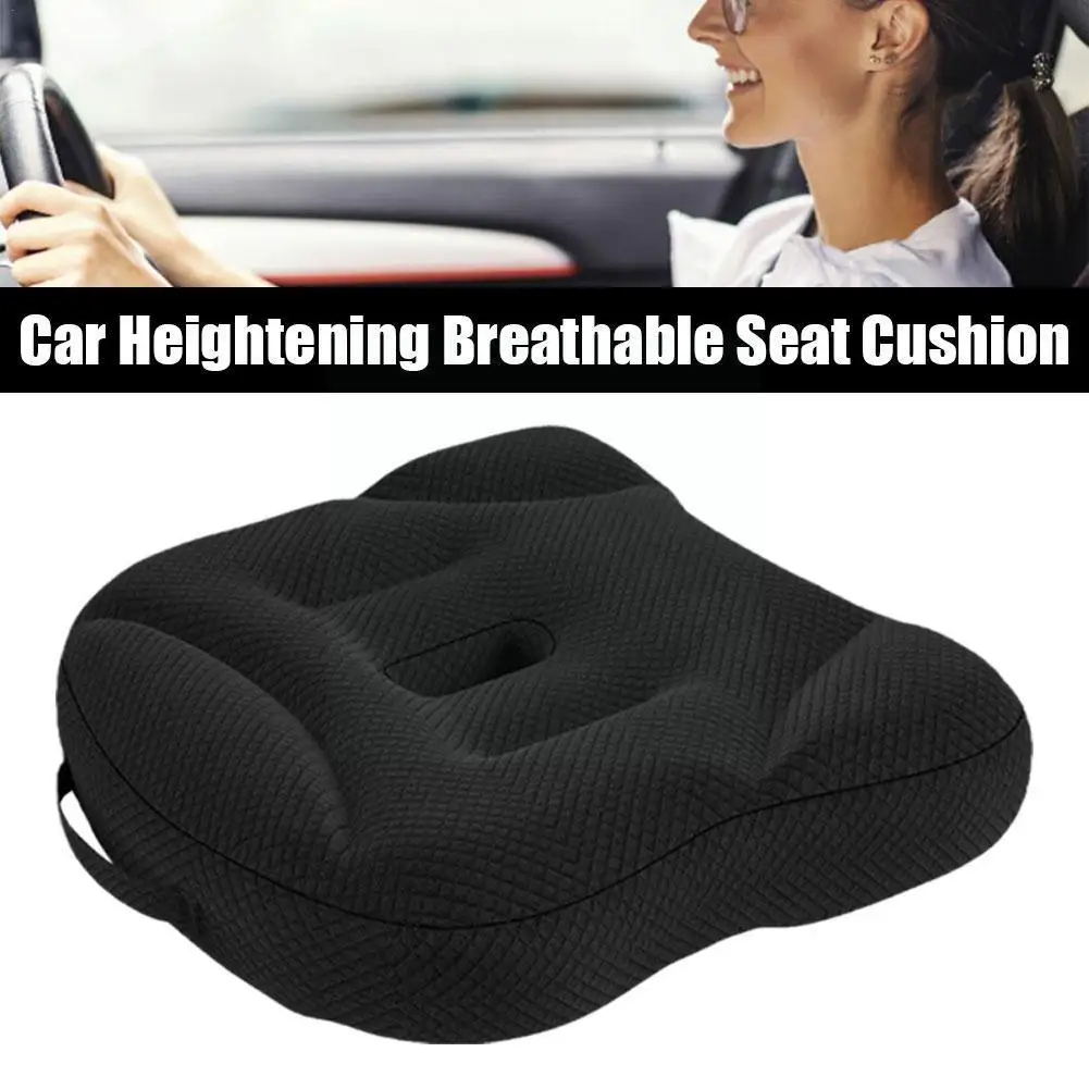 

Portable Car Seat Booster Cushion Heightening Height Expand Boost View Driver Of Breathable Interior Mat Seat Pad Field Lif R8P8