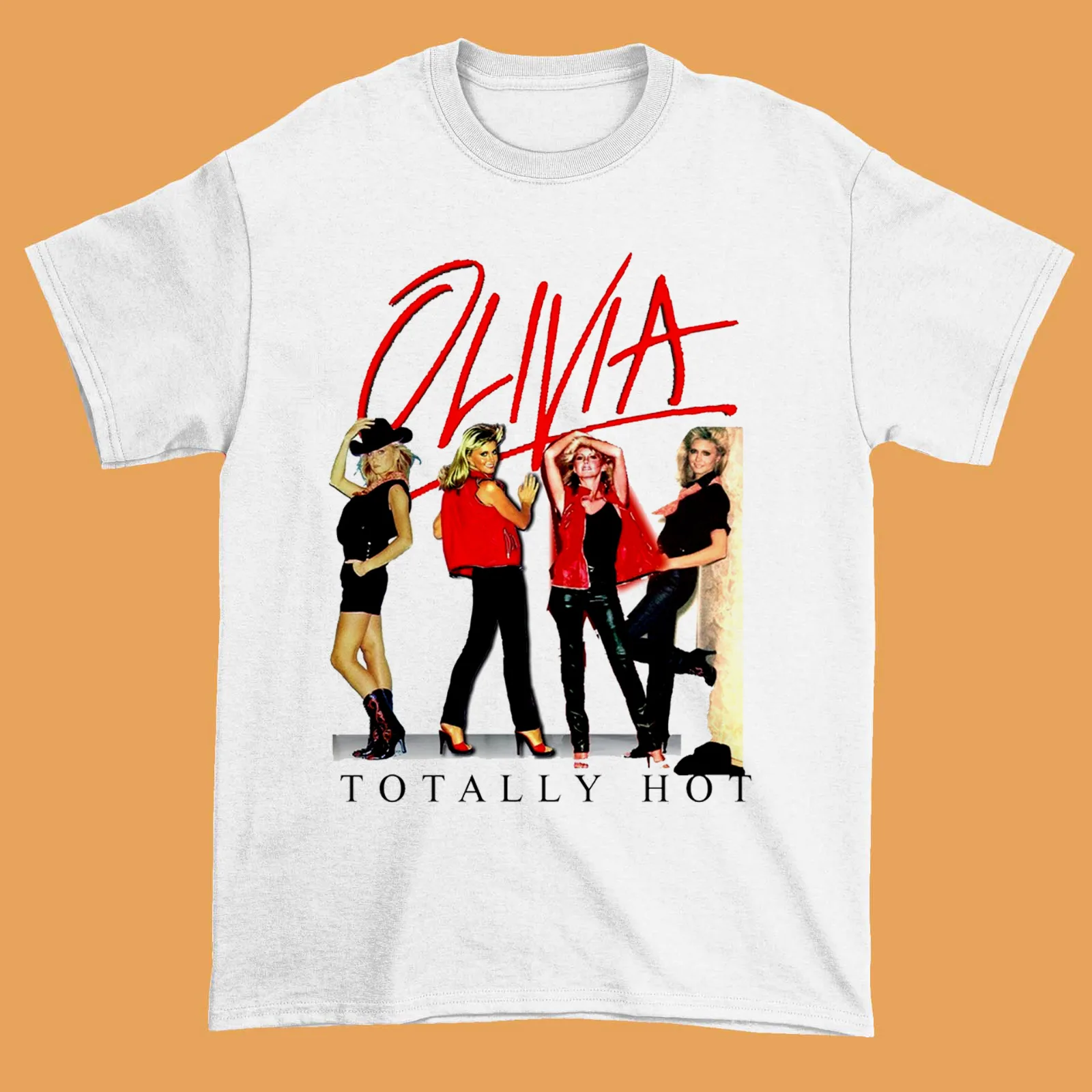 Оливия Ньютон-Джон совершенно горячий альбом для фанатов белая унисекс футболка