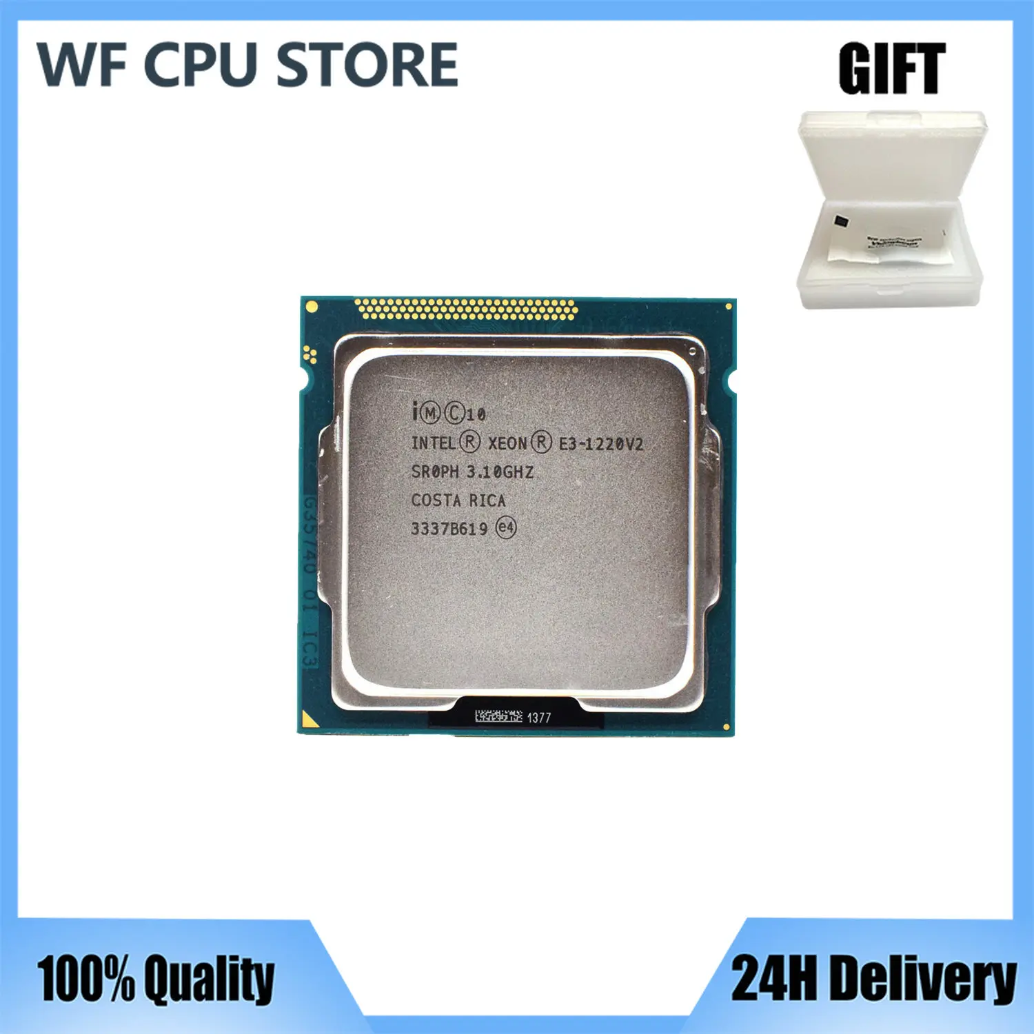 

Intel Xeon E3 1220 V2 Processor 3.1GHz 8MB 4 Core 1333MHz SR0PH LGA 1155 CPU