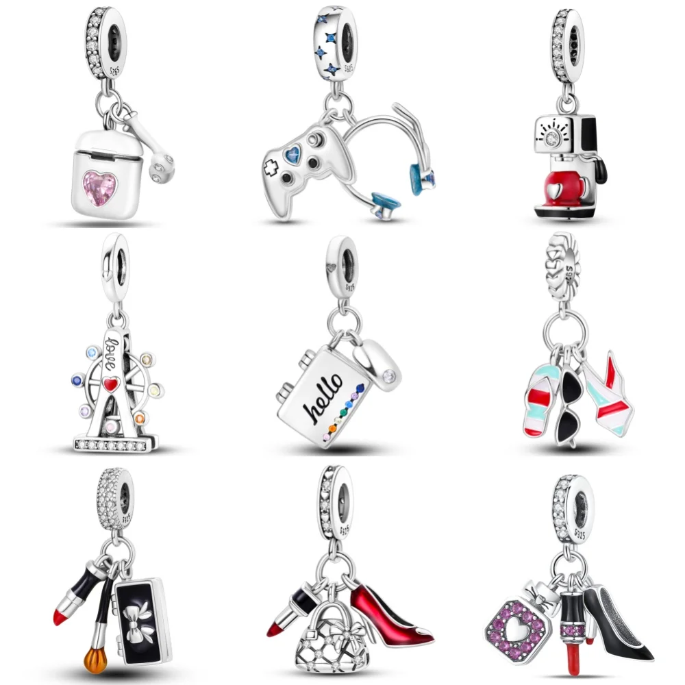 Бусины-шармы из серебра 925 пробы для браслетов Pandora S925