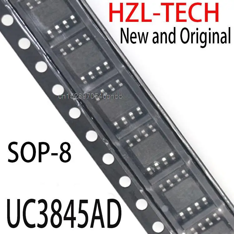 Новые и оригинальные SOP-8 UC3845 SOP8 UC3845AD8TR UC3845AD8 SOP UC3845A UC3845B UC3845AD, 10 шт.