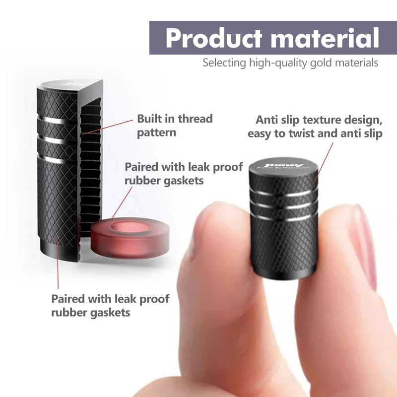 4 шт. автомобильные чехлы из алюминиевого сплава с логотипом для Suzuki Jimny jb35 jb74 jb43