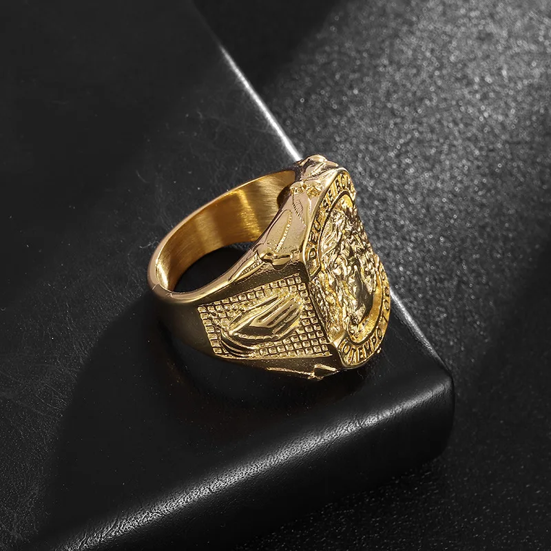 Мужское кольцо из нержавеющей стали-Иисус Молитва-хип-хоп