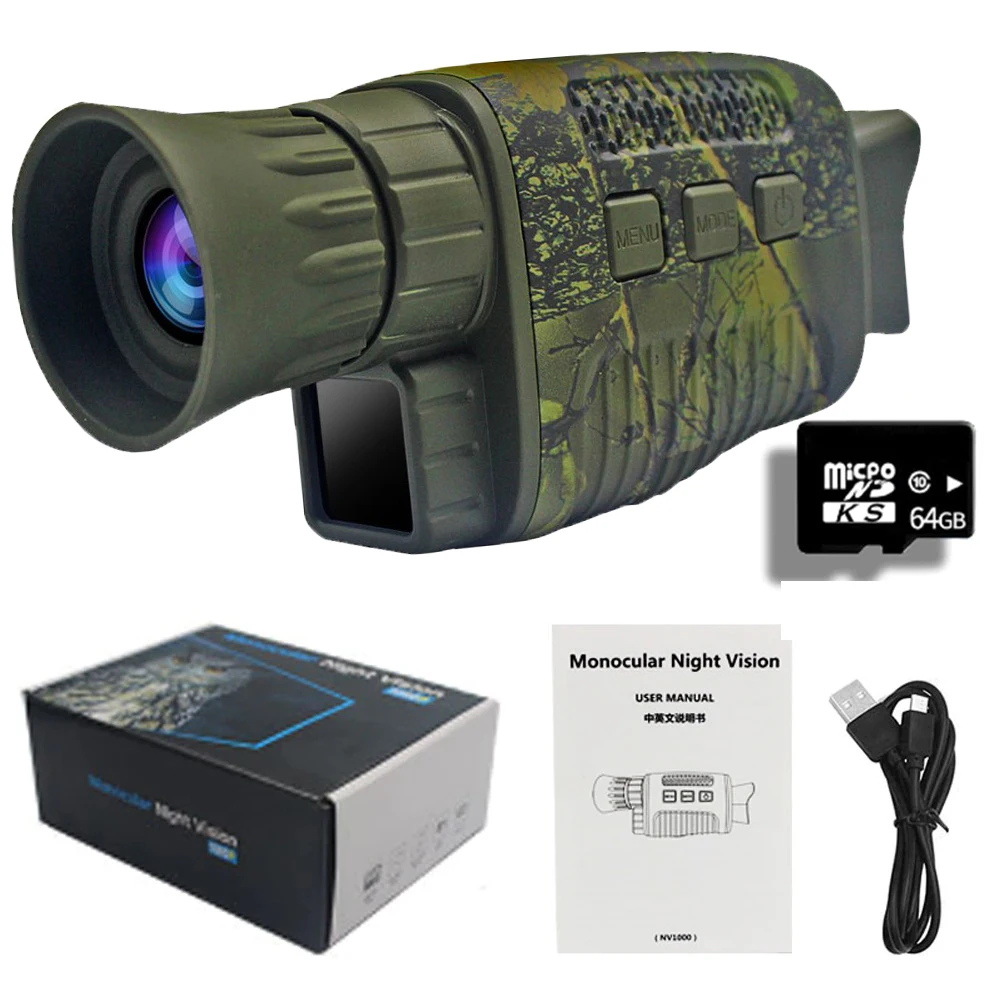 

Monocular Device Optical Playback 9 Boating Vision Digital Zoom Languages Night Hunting Video Photo Device Infrared