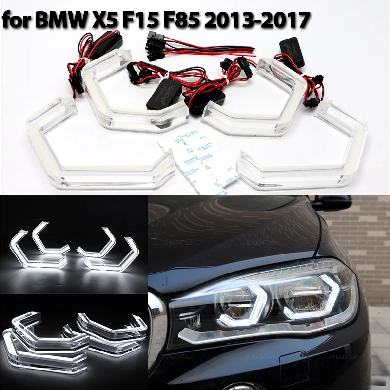 

LED Crystal Angel Eyes M4 Style DRL Halo Rings for BMW X5 F15 X5M F85 2013-2017 Car Accessories