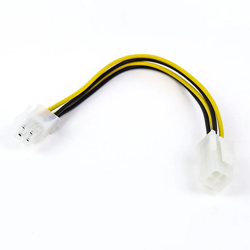 

Hot 20cm 8" Inch ATX 4 Pin Male To 4Pin Female PC CPU Power Supply Extension Cable Cord Connector Adapter