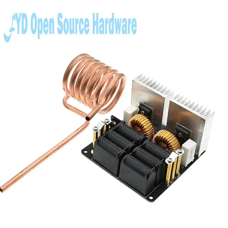 

Low ZVS 12-48V 20A 1000W Low Voltage Induction Heating Board High Frequency Induction Heating Machine Module