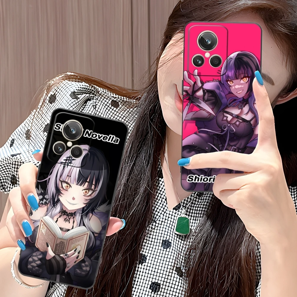 Shiori Novella Fashion Mobile Cell Phone Case for Realme GT 2 9i 8i 7i Pro X50 X2 C35 C21 C20 C11 C3 Black Cover Shell