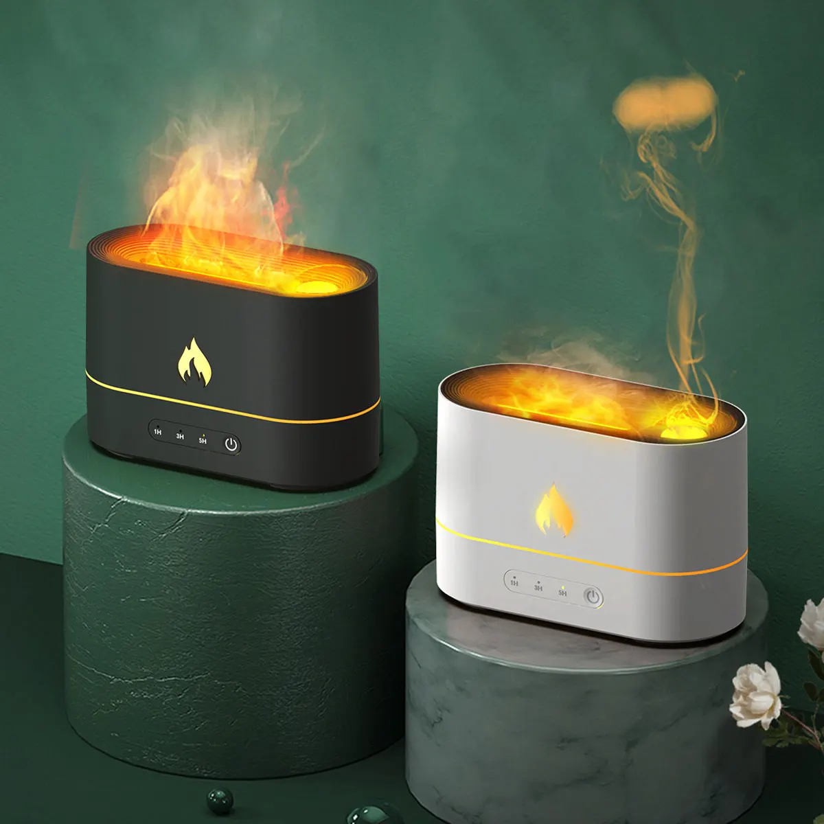 

Mini Humidifier Air Humidifier Cool Mist Humidifier with Flame Effect Reusable Portable Personal USB Desktop Humidifier Aroma