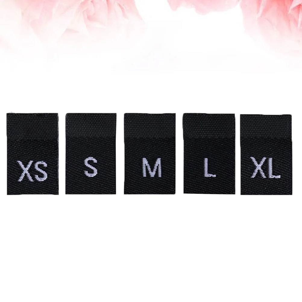 

Size Labels Clothing Tags Label Clothes Shirt Woven Tag Sew Sewing Garment Garments Folded Iron Embroidered Stickers Polyester T