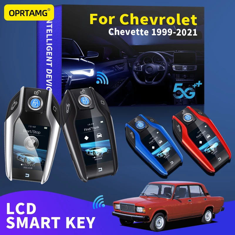 

OPRTAMG Modified LCD Screen Smart Car Key For Chevrolet Chevette 1999 2000 2002 2003 2005 2006 2007 2008 2009 2010 2011 2021