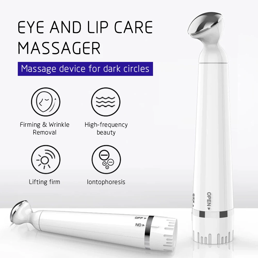 

Mini Electric Vibration Portable Eye Massager Anti-Ageing Wrinkle Dark Circle Pen Removal Rejuvenation Beauty Care Makup Tool