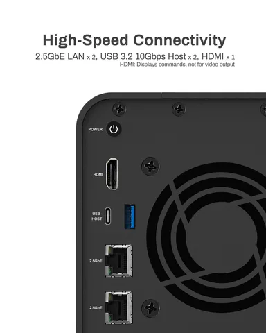 TERRAMASTER F2-424 NAS Storage 2Bay - Quad-Core, 8 ГБ, ГБ, сетевое хранилище с высокой производительностью (без дисков)