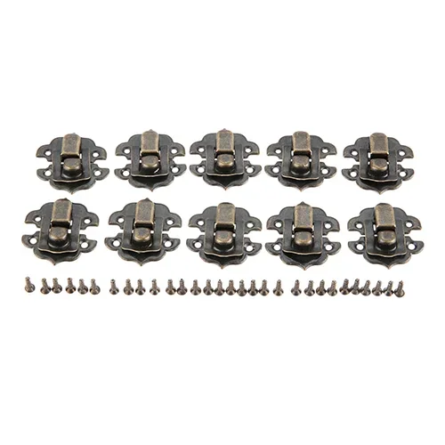 

DRELD, 10 шт., 30*30 мм, фотонавесной замок с защелкой, деревянная Подарочная коробка для вина, фотоаксессуары с винтами