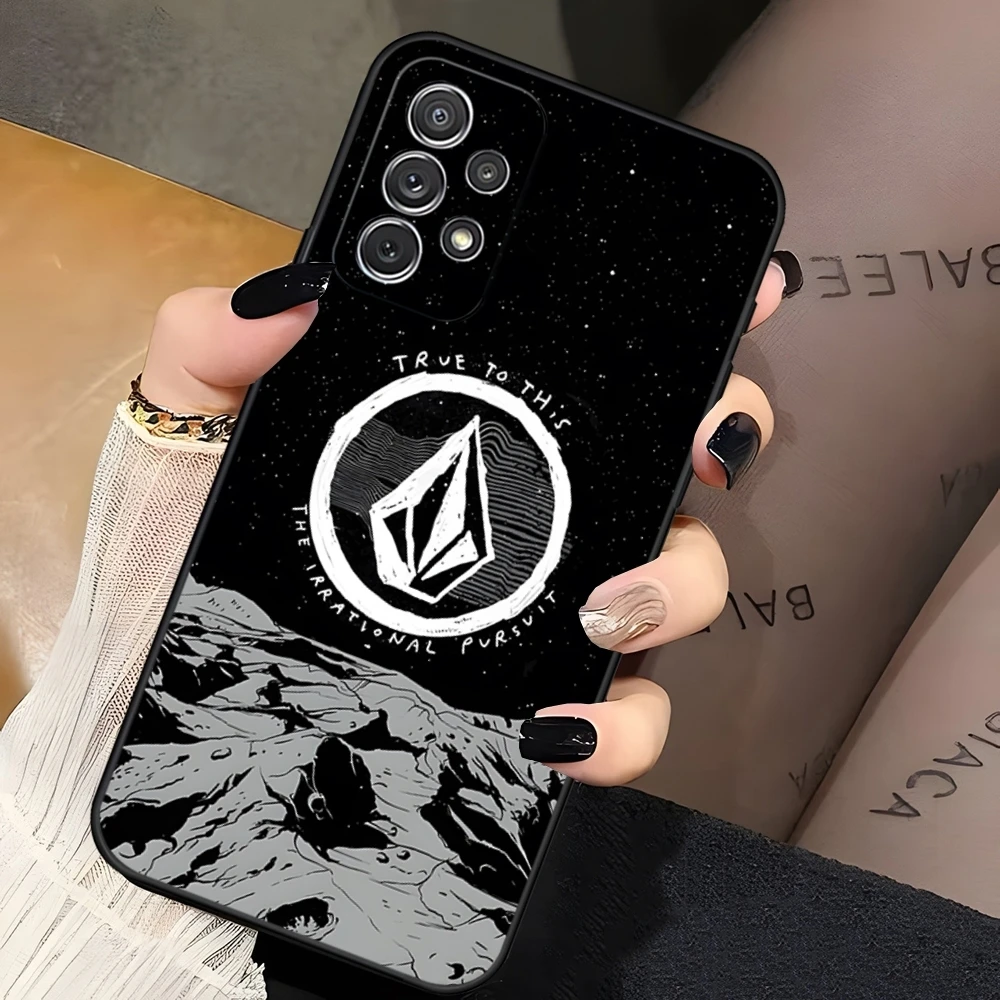 Чехол для телефона с логотипом V-Volcom Samsung Galaxy A21 Plus S22 A53 A24 A34 A54 A52 M54 Note 10 20 Ulitra FE Back Cover