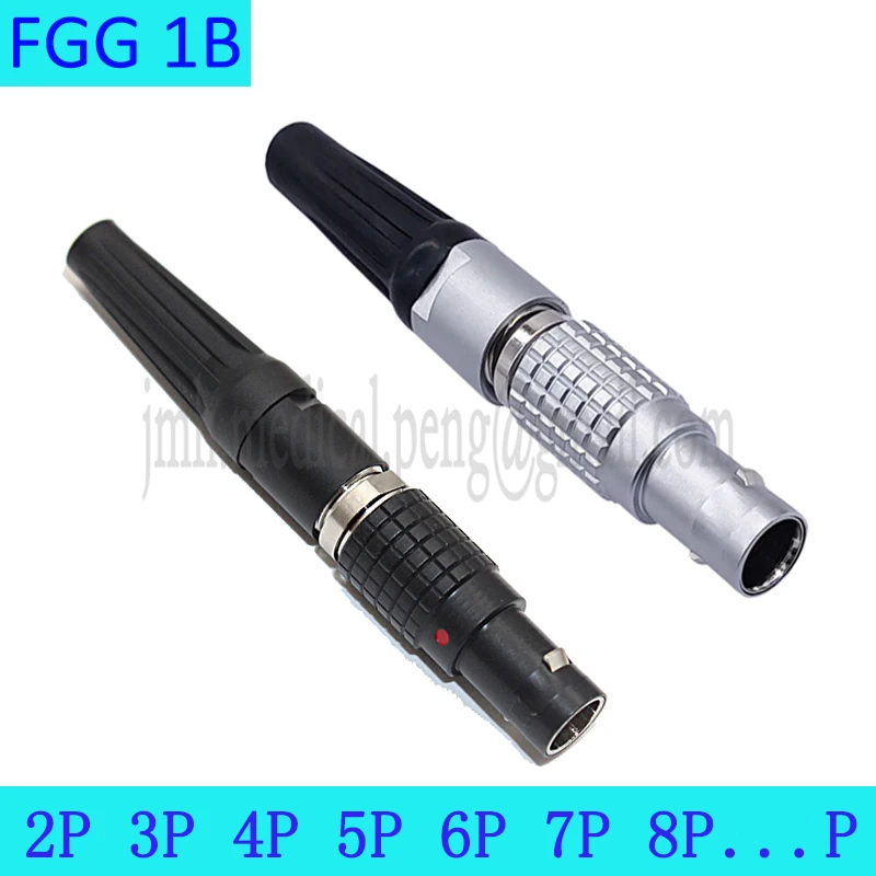 

FGG.1B 2 3 4 5 6 7 8 Pin Aviation Metal Circular Push-pull Self-locking Male Plug Cable Connector For Data And Telecom Systems