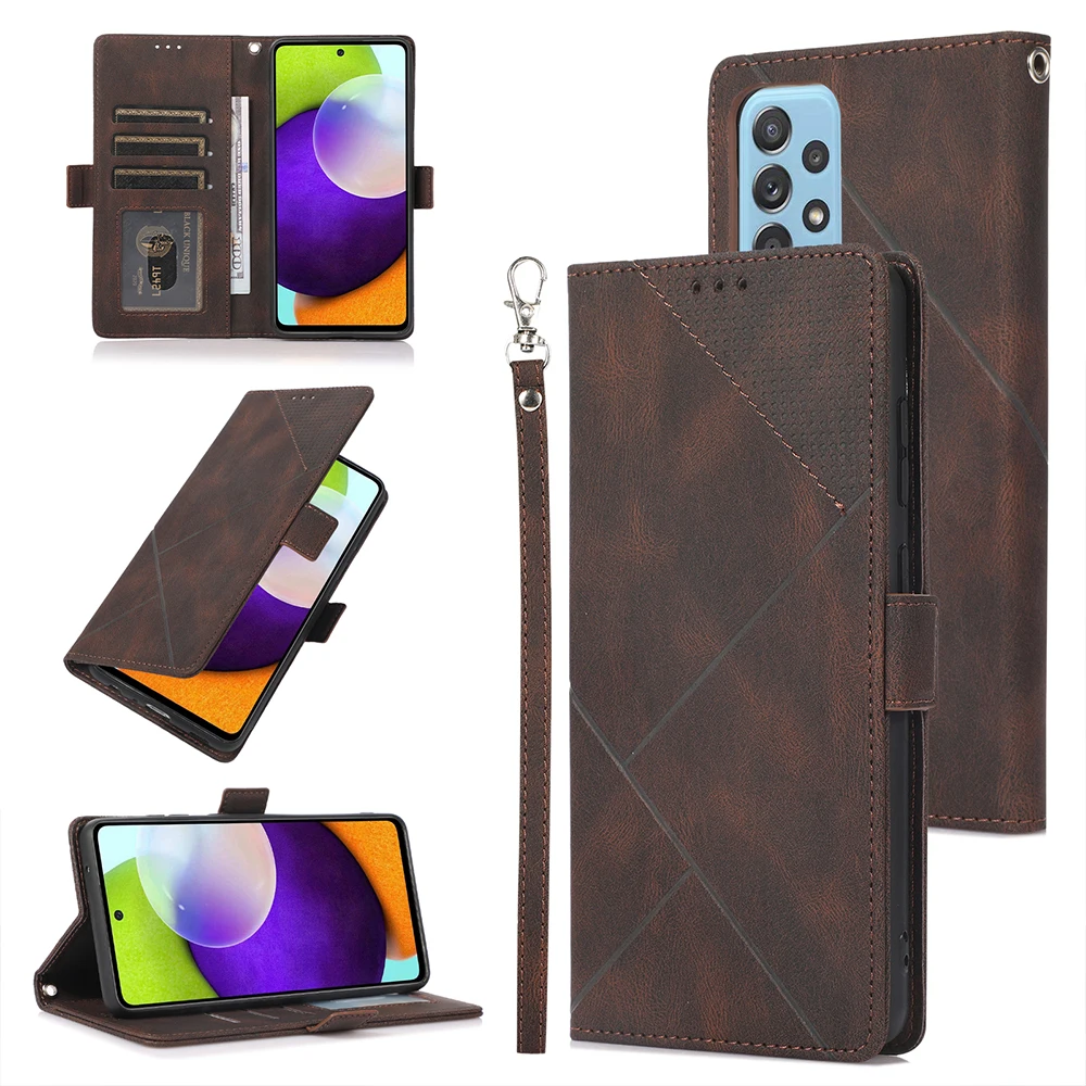 

Кожаный чехол-книжка для Samsung Galaxy A52S, A52, a72, a71, a51, a50, a50s, a70, a70s, a30S