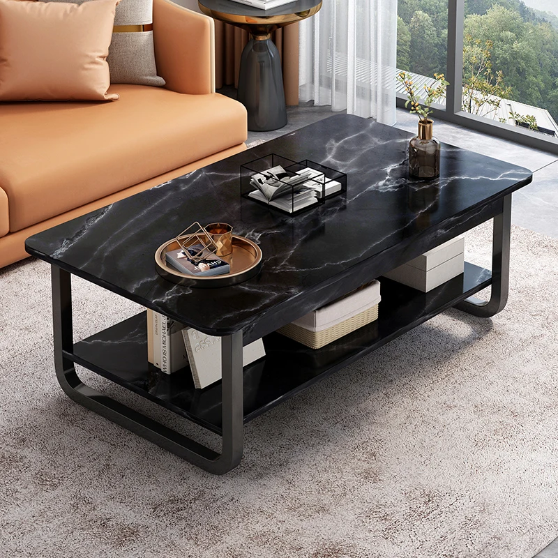 

Luxury Coffee Table With Storage Modern Design 2 Tier Sofa Side Coffee Table Minimalistic Meubles De Salon Living Room Furniture