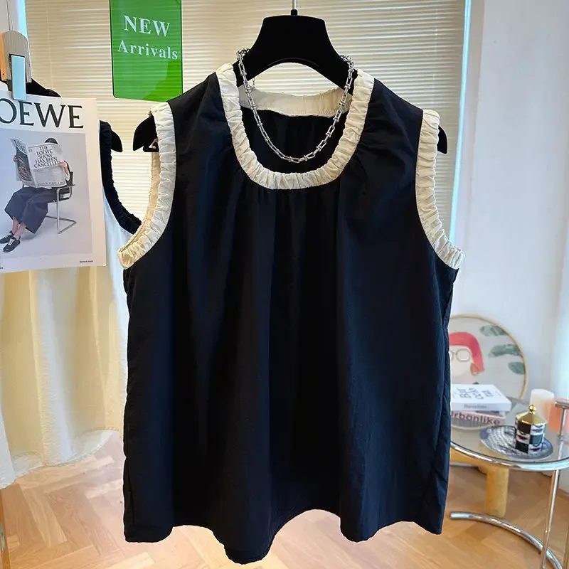 Французская футболка Nichedesign с защитой от чувствительности оборками по краю без