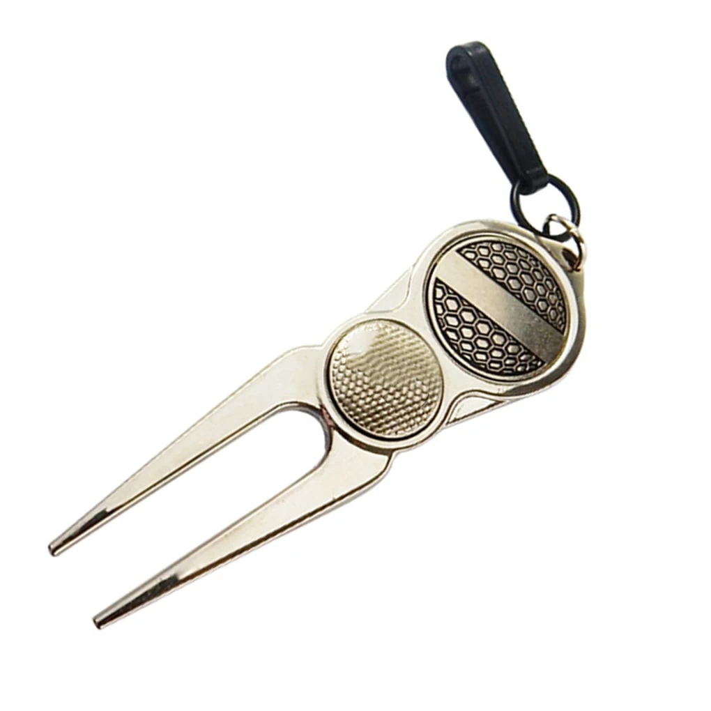 

Golf Pitchfork Reusable Pocket Putting Green Divot Tool Training Aid Professional Pitch Groove Fork Repair Golfing