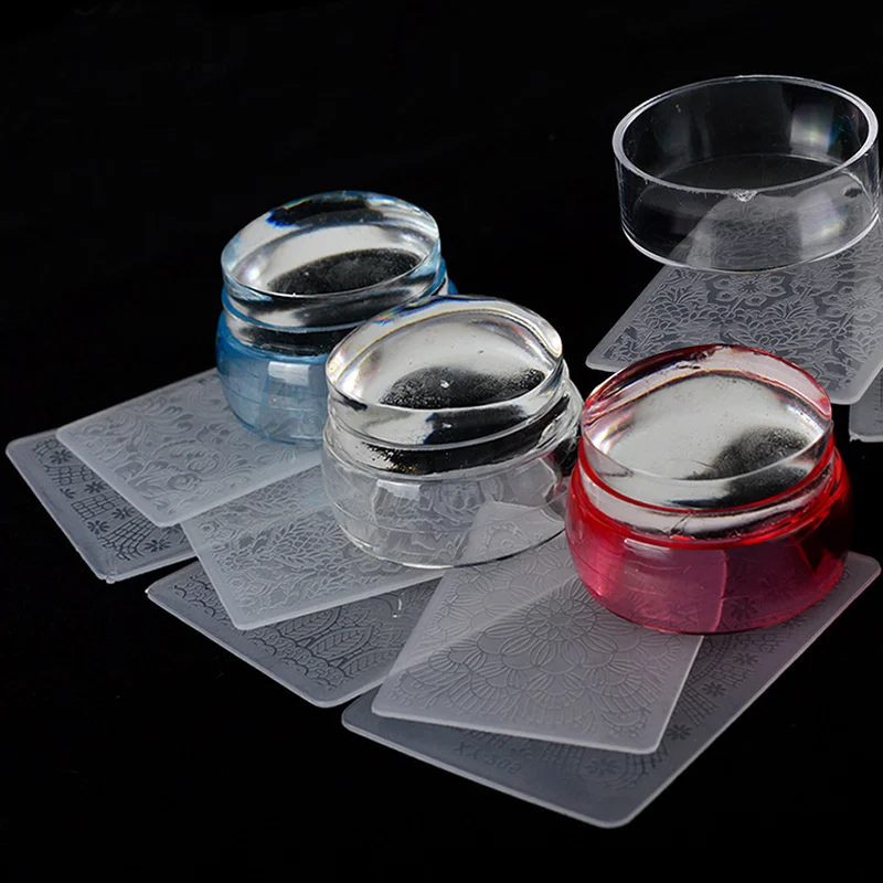 3 шт./компл. силиконовый штамповочный стемпер для ногтевого дизайна набор