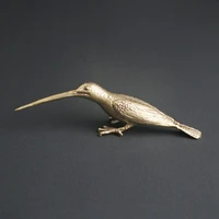antique brass annunciation bird desktop ornament magpie kingfisher creative tea pet bronze crafts